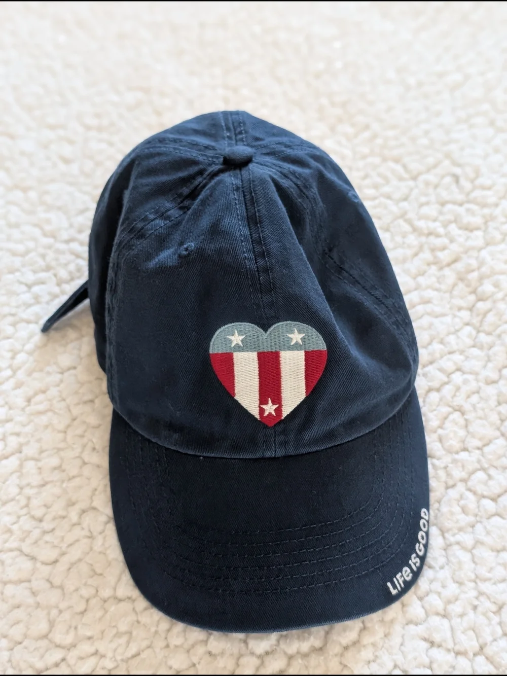 Great Condition: Life is Good Heart American Flag